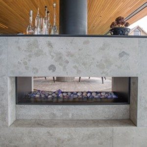 Horizon Low Line Double Sided In-Built Gas Fireplace